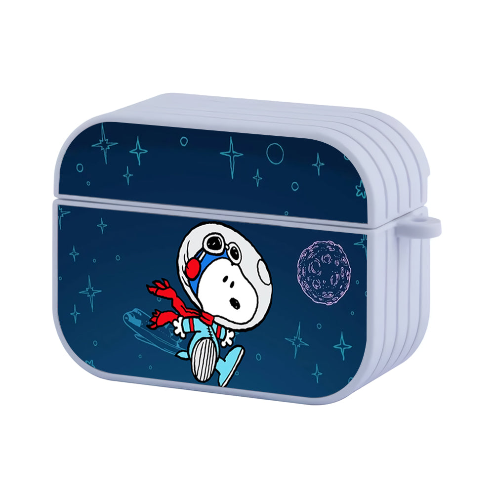 Snoopy Astronaut Mode Hard Plastic Case Cover For Apple Airpods Pro