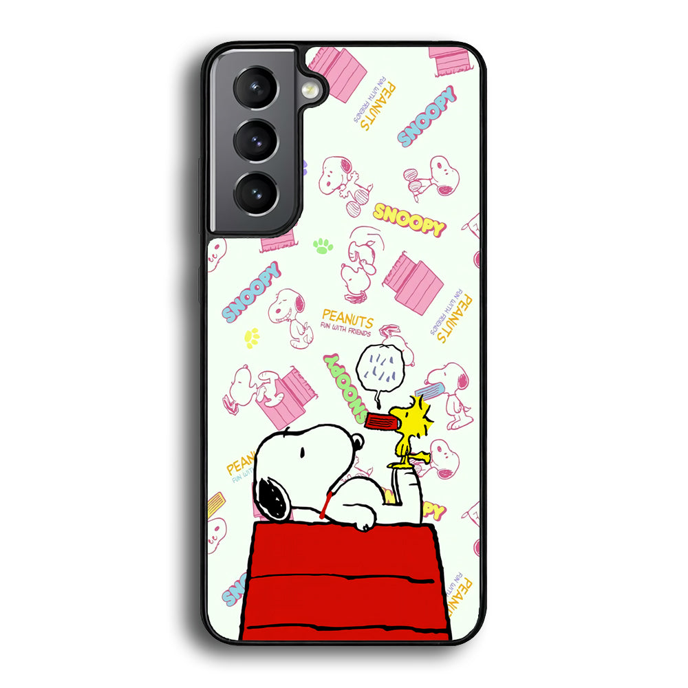 Snoopy Comfort Together Samsung Galaxy S23 Case - Ezzystore