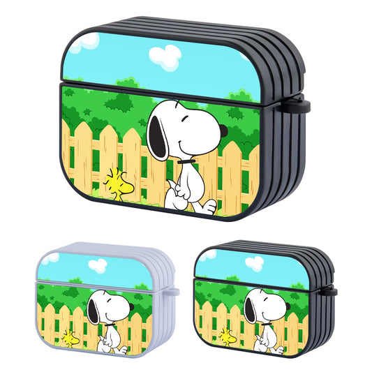 Snoopy Enjoy The Morning Hard Plastic Case Cover For Apple Airpods Pro