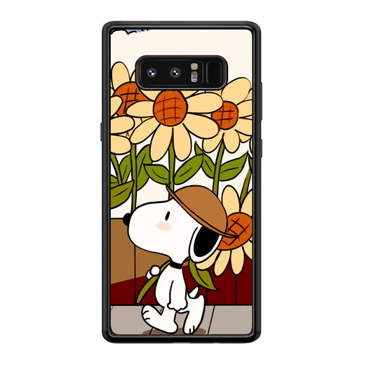 Snoopy Flower Farmer Style Samsung Galaxy Note 8 Case