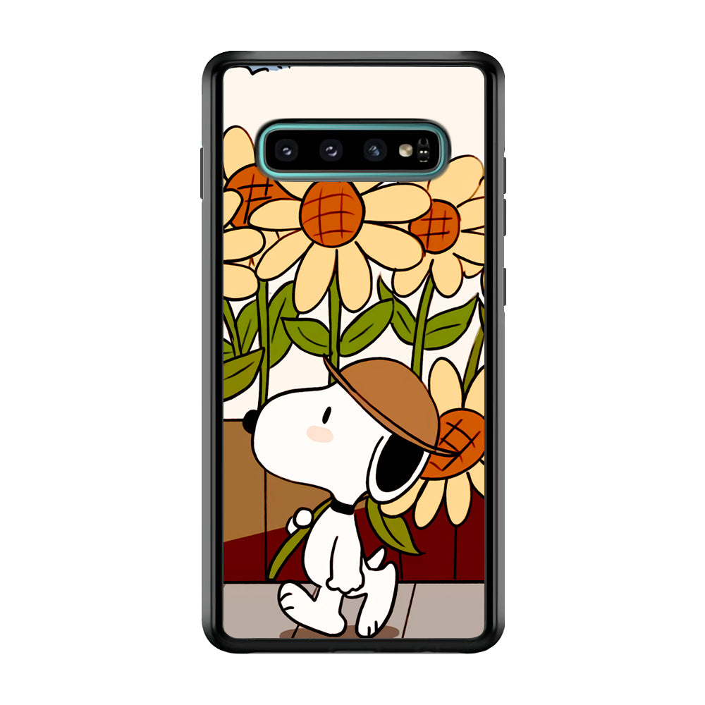 Snoopy Flower Farmer Style Samsung Galaxy S10 Plus Case