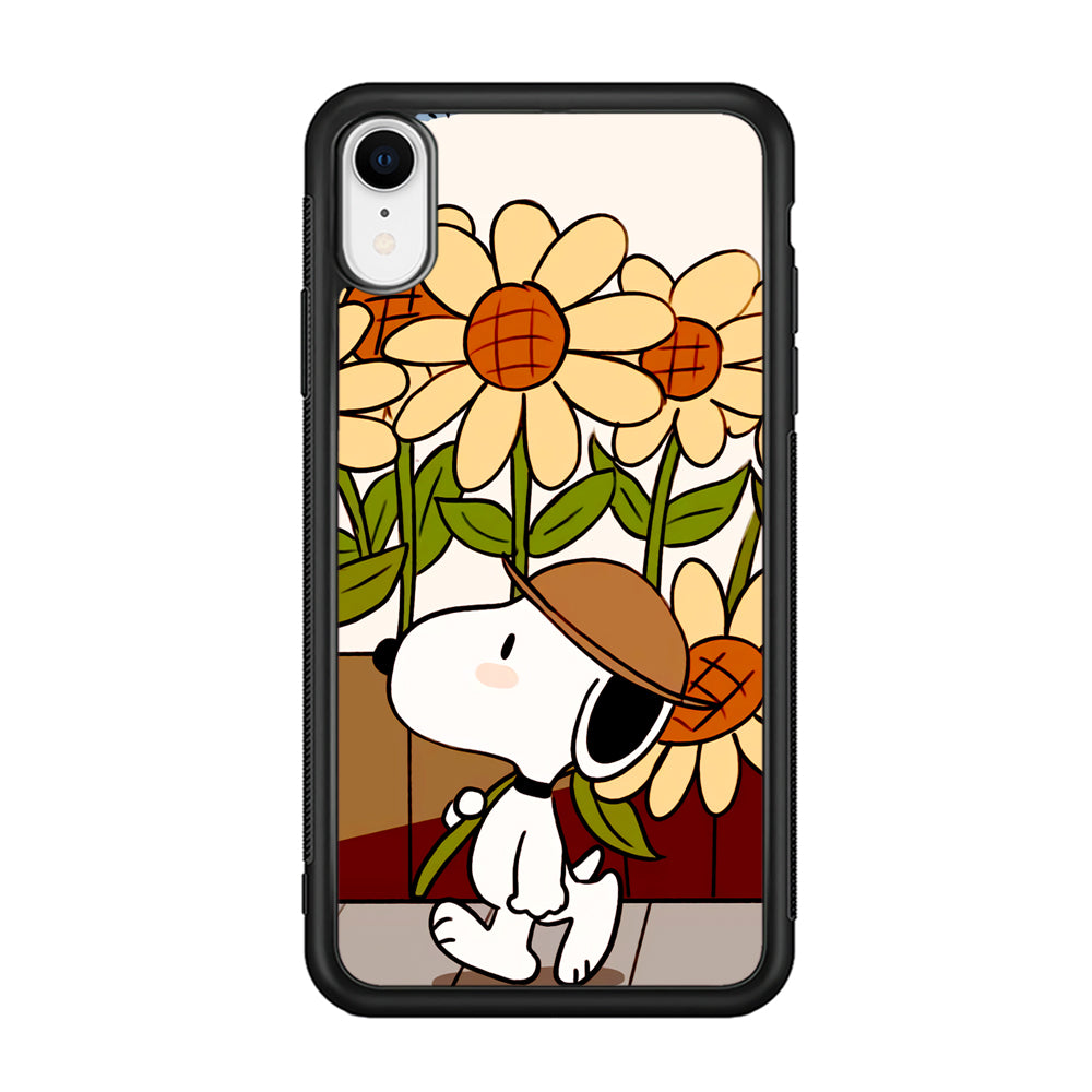 Snoopy Flower Farmer Style iPhone XR Case