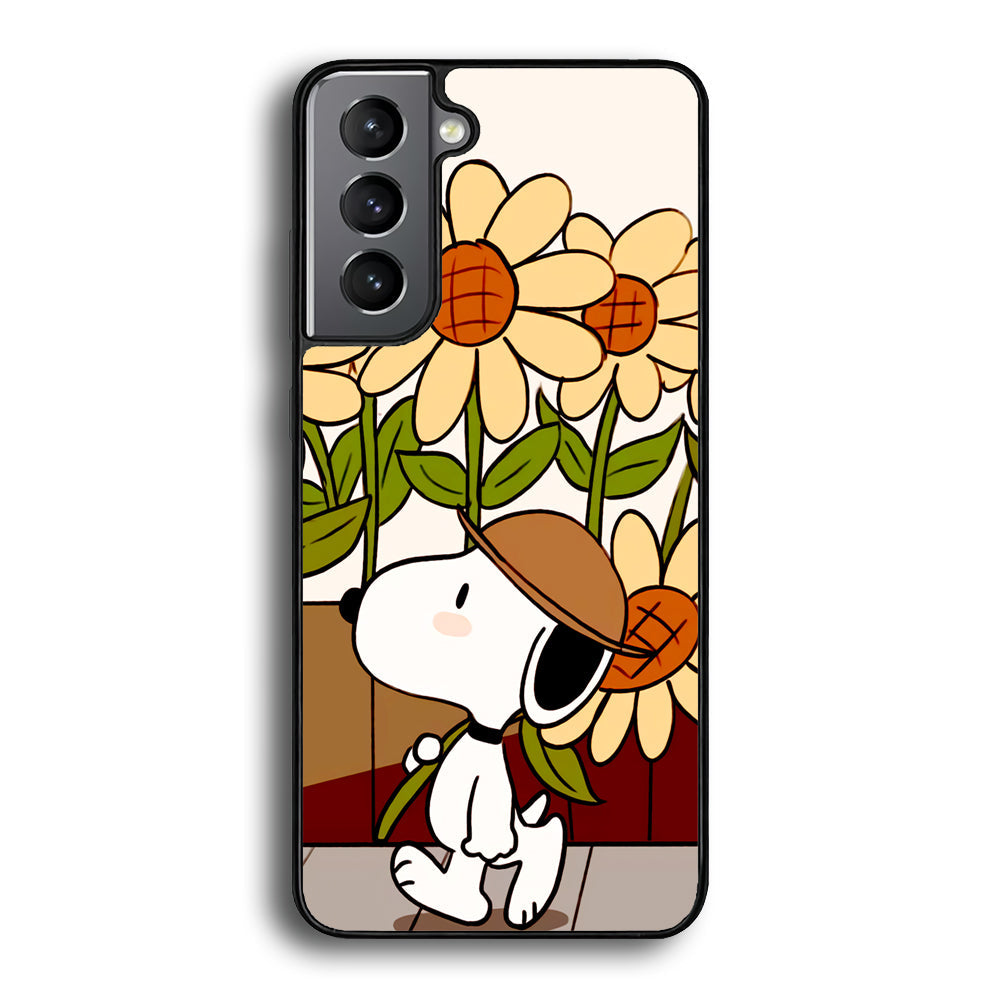 Snoopy Flower Farmer Style Samsung Galaxy A15 Case - Ezzystore