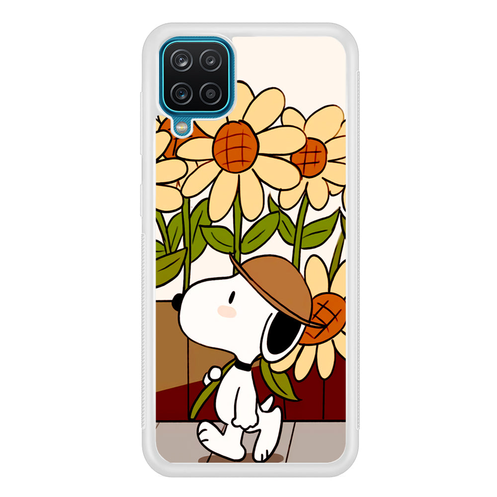 Snoopy Flower Farmer Style Samsung Galaxy A12 Case