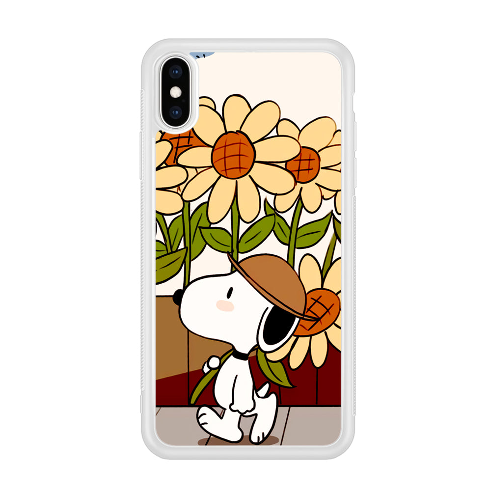 Snoopy Flower Farmer Style iPhone Xs Max Case