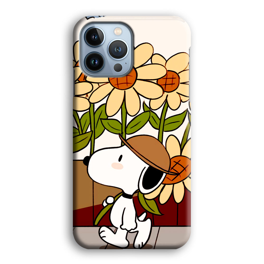 Snoopy Flower Farmer Style iPhone 13 Pro Max Case