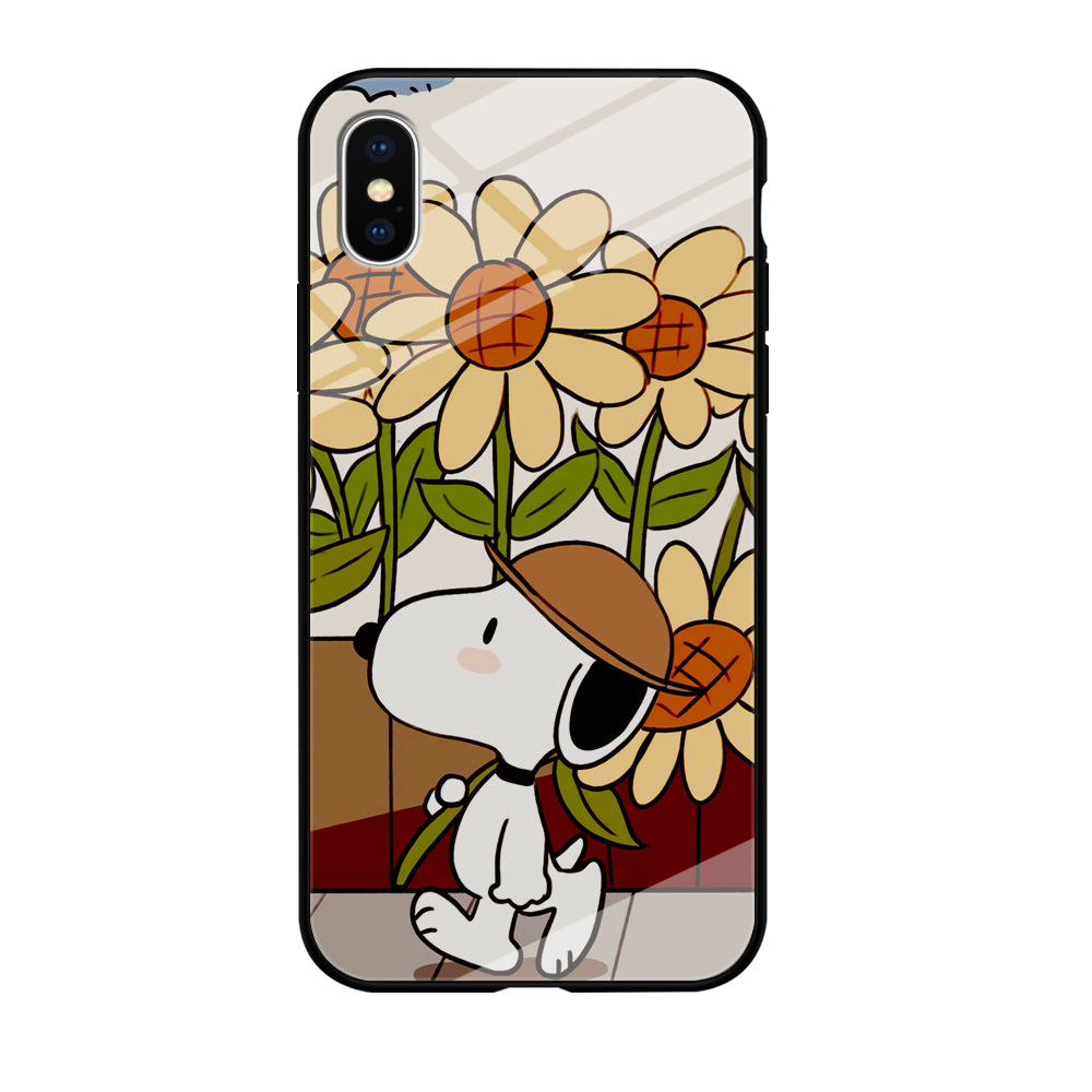 Snoopy Flower Farmer Style iPhone X Case