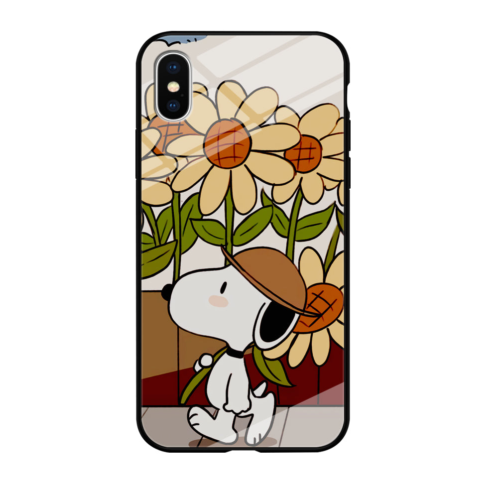 Snoopy Flower Farmer Style iPhone XS Case