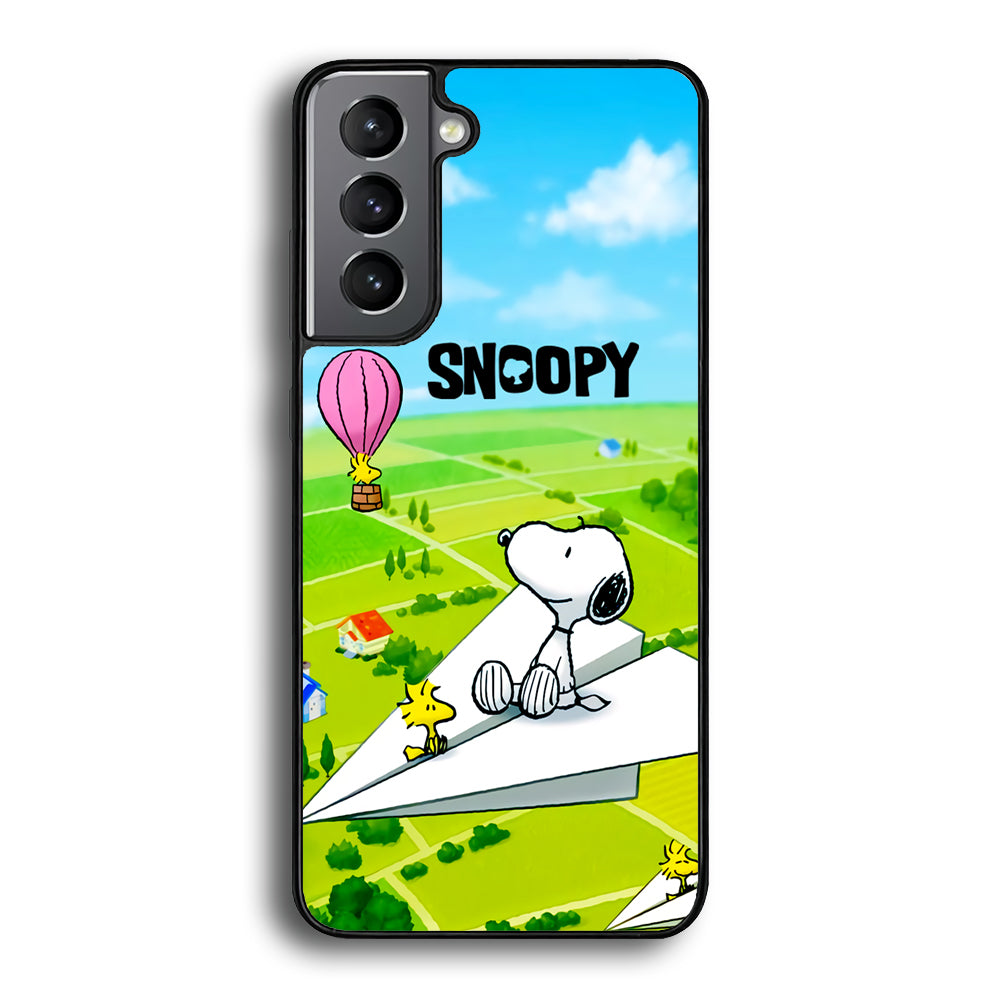 Snoopy Flying Moments With Woodstock Samsung Galaxy S22 Plus Case - Ezzystore