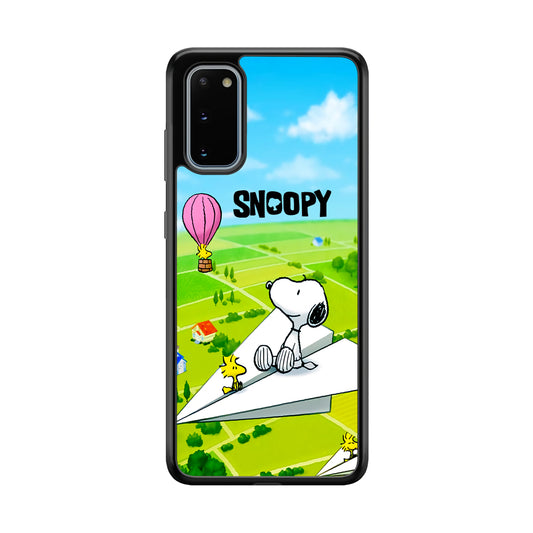 Snoopy Flying Moments With Woodstock Samsung Galaxy S20 Case
