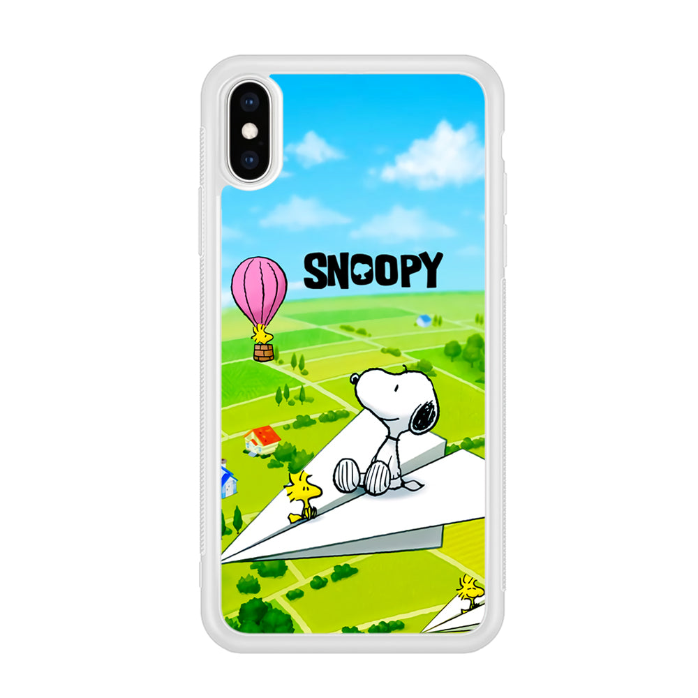 Snoopy Flying Moments With Woodstock iPhone X Case