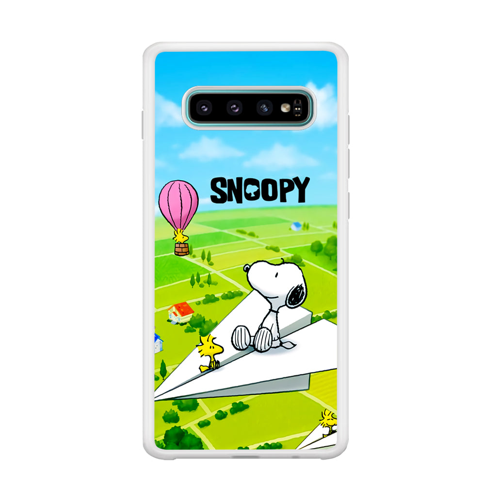 Snoopy Flying Moments With Woodstock Samsung Galaxy S10 Plus Case