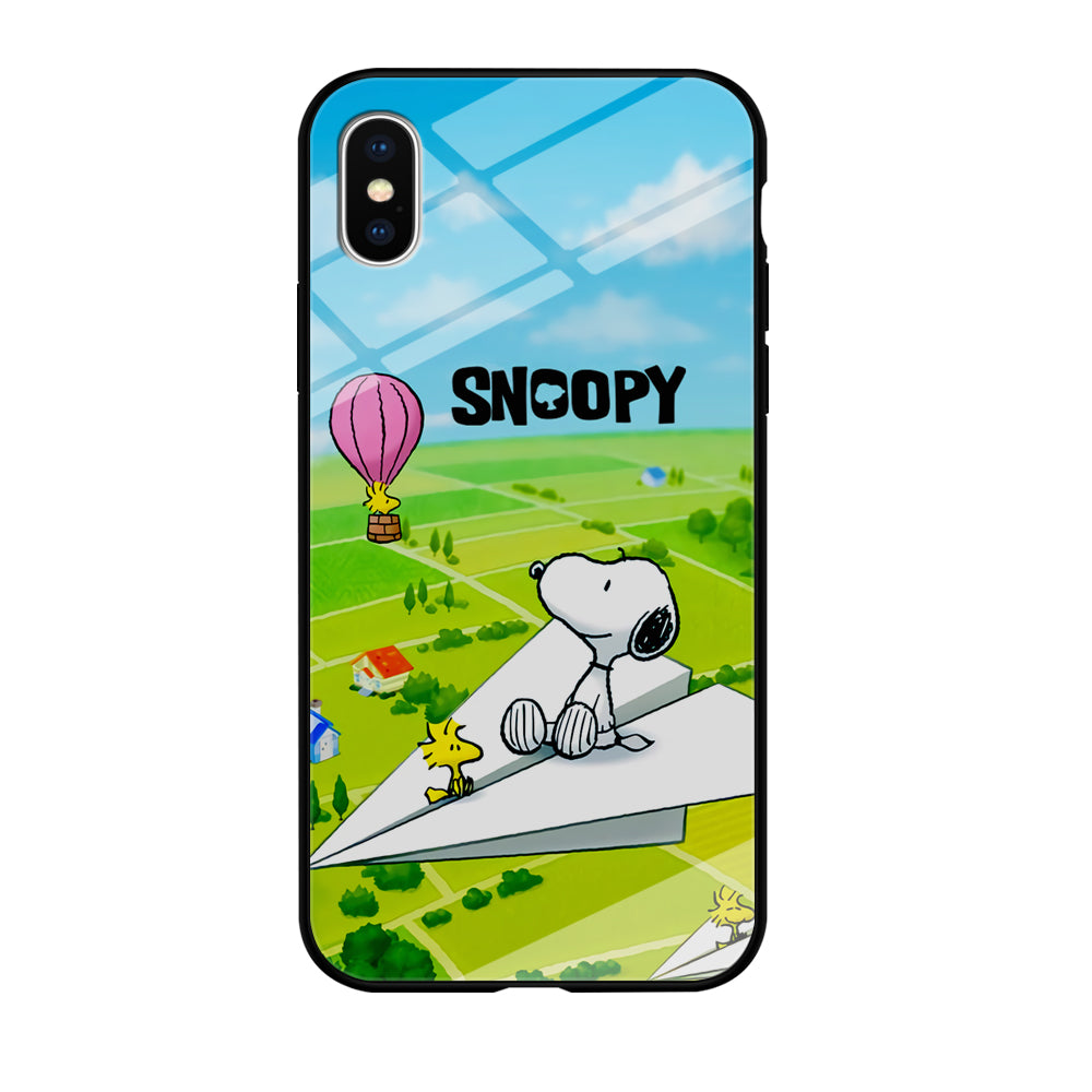 Snoopy Flying Moments With Woodstock iPhone X Case