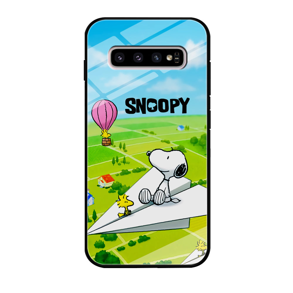Snoopy Flying Moments With Woodstock Samsung Galaxy S10 Plus Case