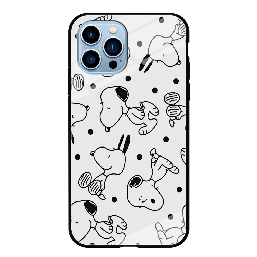 Snoopy In White iPhone 15 Pro Max Case