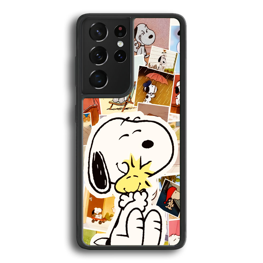 Snoopy Moment Aesthetic Samsung Galaxy S22 Ultra Case - Ezzystore
