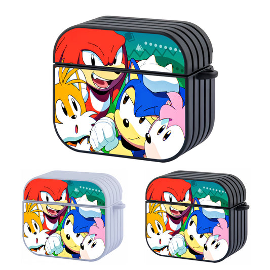 Sonic And Friend Hard Plastic Case Cover For Apple Airpods 3