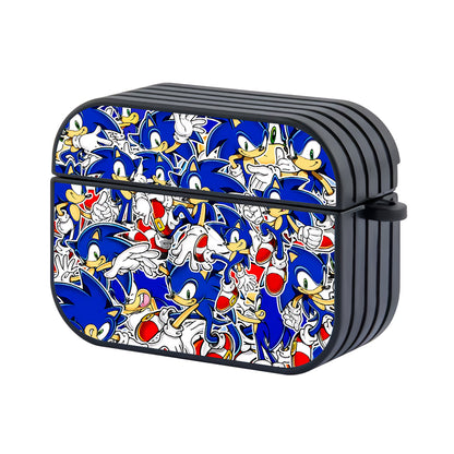 Sonic Doodle Of Character Hard Plastic Case Cover For Apple Airpods Pro