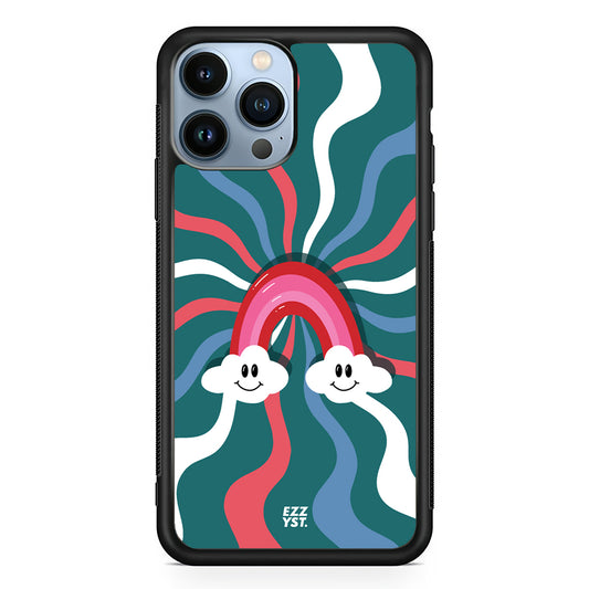Soul Wave Rainbow Standing on Clouds Magsafe iPhone Case