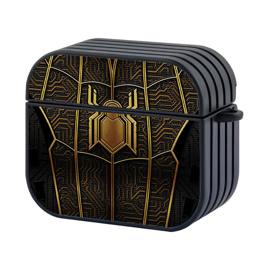 Spider Man Black Gold Suit Hard Plastic Case Cover For Apple Airpods 3 - Ezzystore