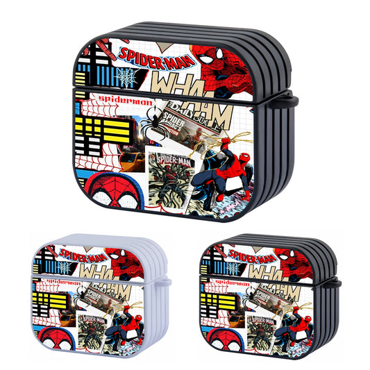 Spiderman Aesthetic Of Comic Hard Plastic Case Cover For Apple Airpods 3