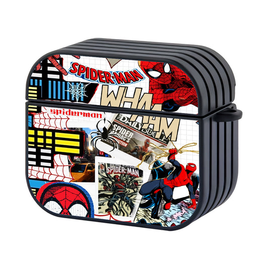 Spiderman Aesthetic Of Comic Hard Plastic Case Cover For Apple Airpods 4 - Ezzystore