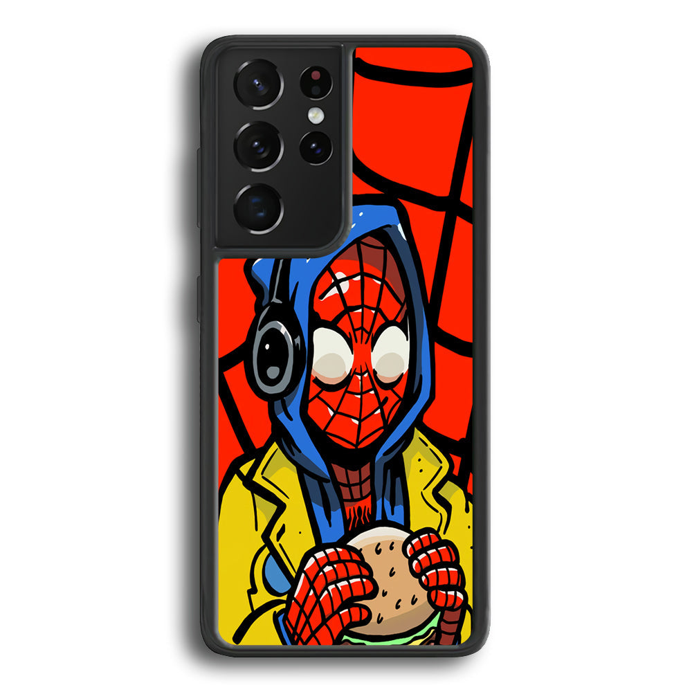 Spiderman Burger Lunch Samsung Galaxy S23 Ultra Case - Ezzystore