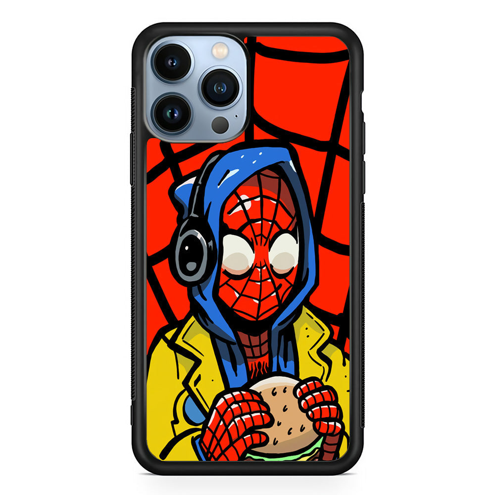 Spiderman Burger Lunch iPhone 15 Pro Case