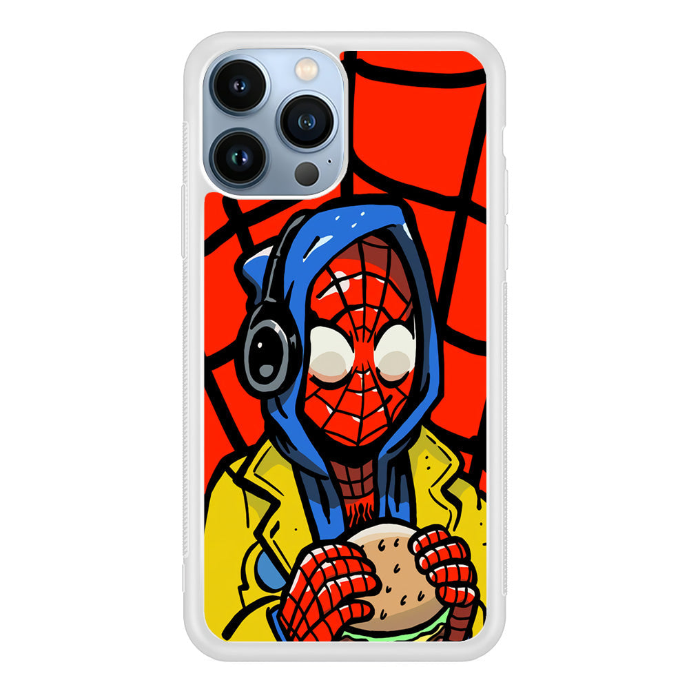 Spiderman Burger Lunch iPhone 15 Pro Max Case