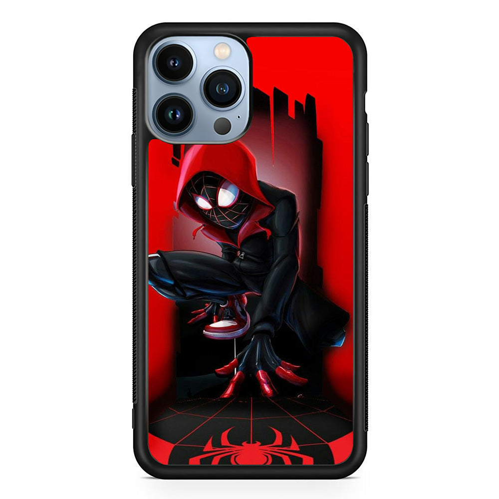 Spiderman Red Cartoon iPhone 15 Pro Case