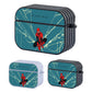 Spiderman on Spider Net Hard Plastic Case Cover For Apple Airpods Pro