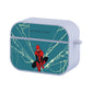 Spiderman on Spider Net Hard Plastic Case Cover For Apple Airpods Pro