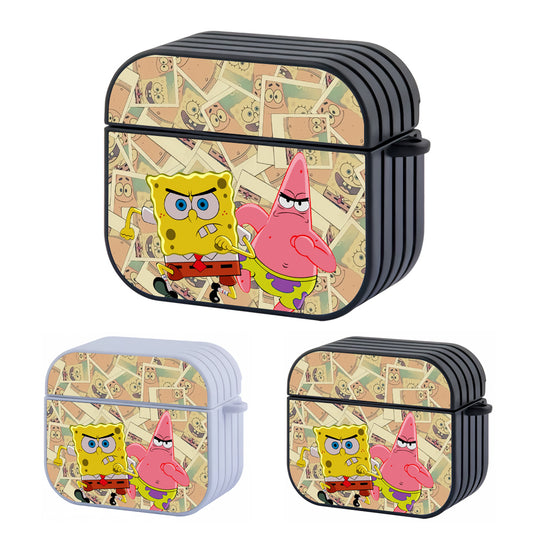 Spongebob And Patrick Best Friend Hard Plastic Case Cover For Apple Airpods 3