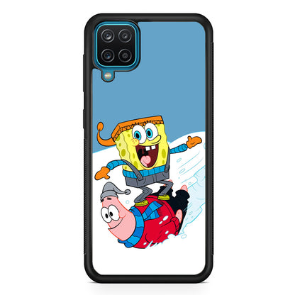 Spongebob And Patrick Ice Skiing Samsung Galaxy A12 Case