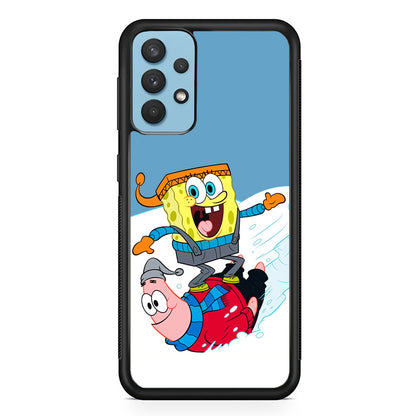 Spongebob And Patrick Ice Skiing Samsung Galaxy A32 Case