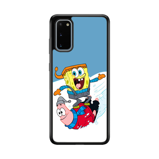 Spongebob And Patrick Ice Skiing Samsung Galaxy S20 Case