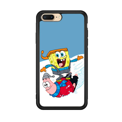 Spongebob And Patrick Ice Skiing iPhone 7 Plus Case