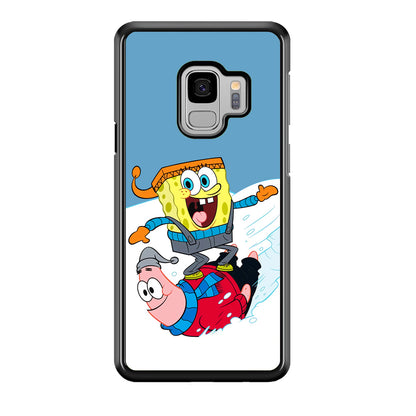 Spongebob And Patrick Ice Skiing Samsung Galaxy S9 Case