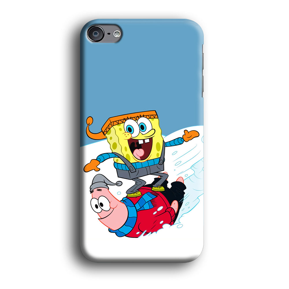 Spongebob And Patrick Ice Skiing iPod Touch 6 Case