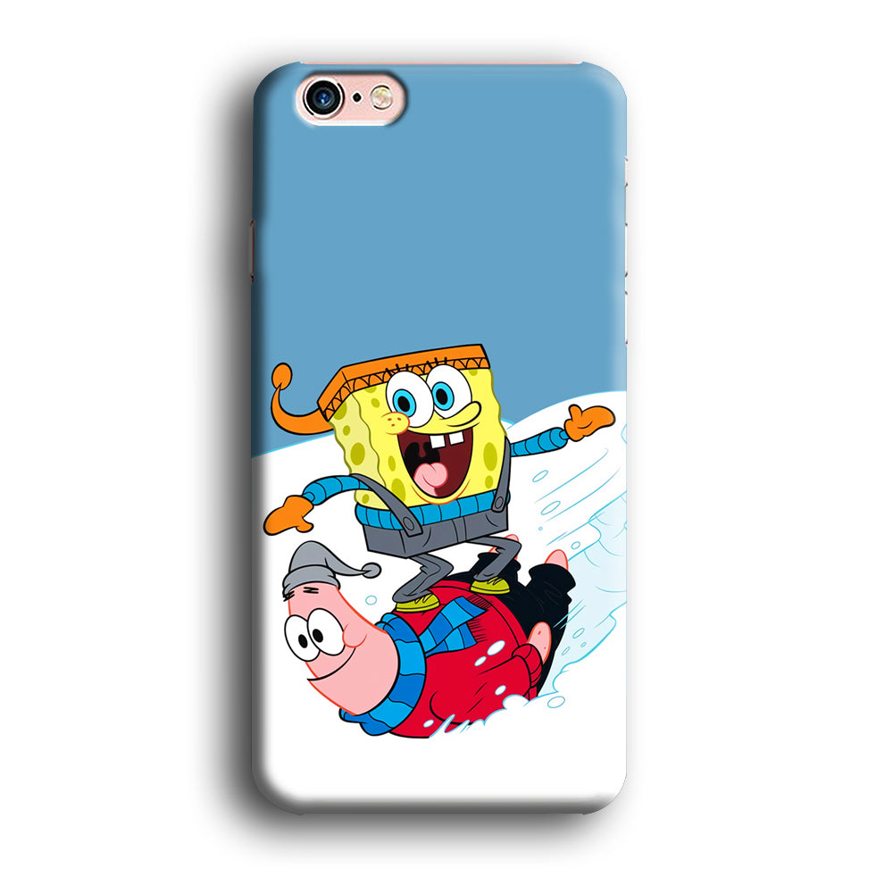 Spongebob And Patrick Ice Skiing iPhone 6 Plus | 6s Plus Case
