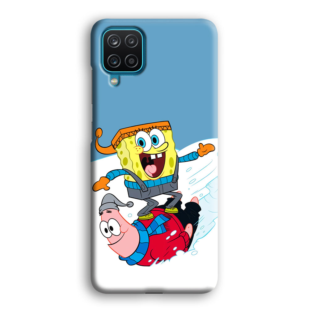 Spongebob And Patrick Ice Skiing Samsung Galaxy A12 Case