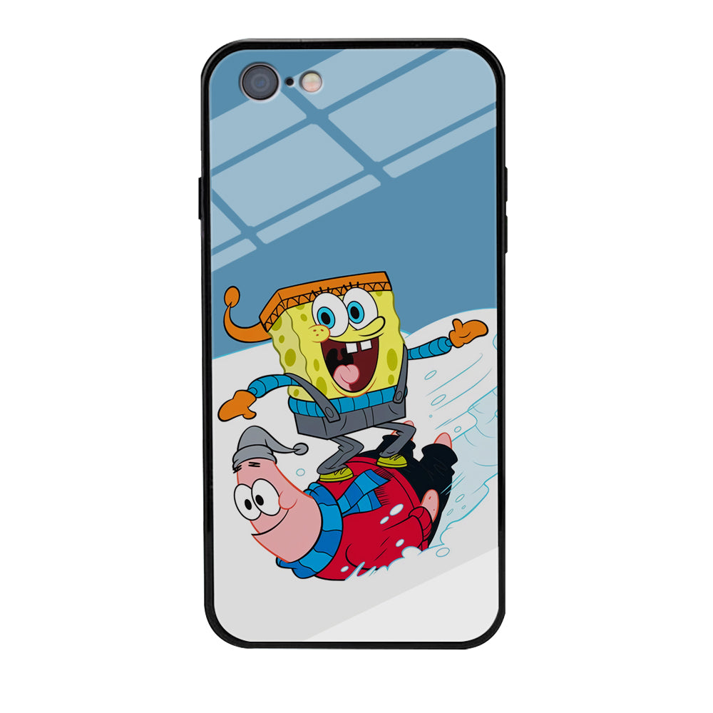 Spongebob And Patrick Ice Skiing iPhone 6 Plus | 6s Plus Case