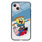 Spongebob And Patrick Ice Skiing iPhone 14 Plus Case