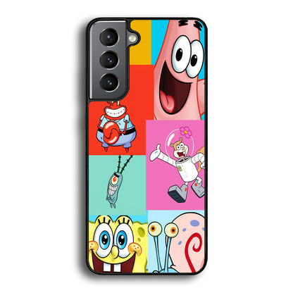 Spongebob Collage Character Samsung Galaxy S21 Plus Case