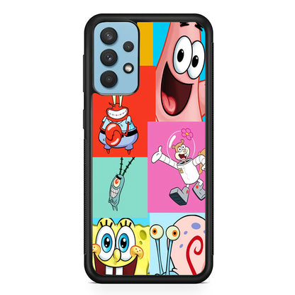 Spongebob Collage Character Samsung Galaxy A32 Case