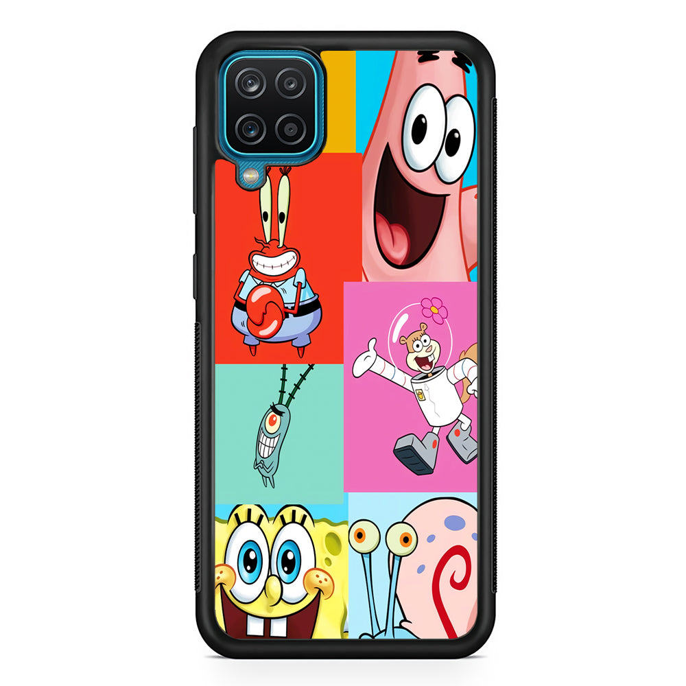 Spongebob Collage Character Samsung Galaxy A12 Case