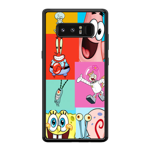 Spongebob Collage Character Samsung Galaxy Note 8 Case
