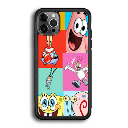 Spongebob Collage Character iPhone 12 Pro Case