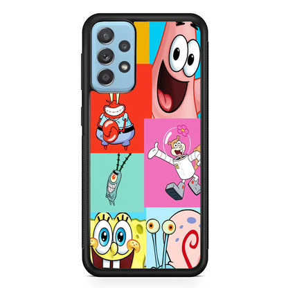 Spongebob Collage Character Samsung Galaxy A72 Case