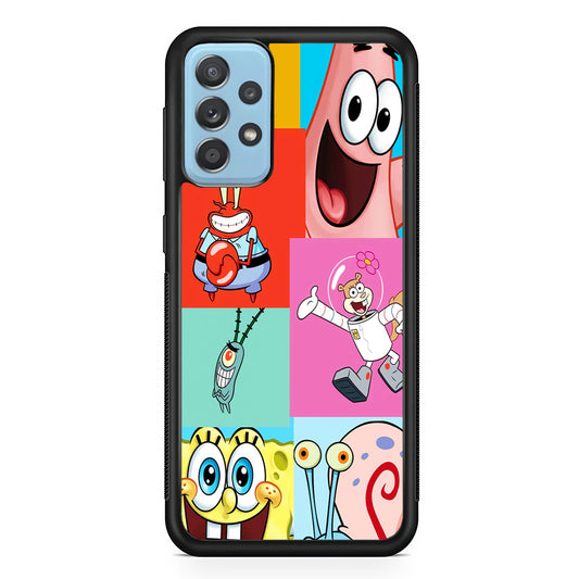 Spongebob Collage Character Samsung Galaxy A52 Case